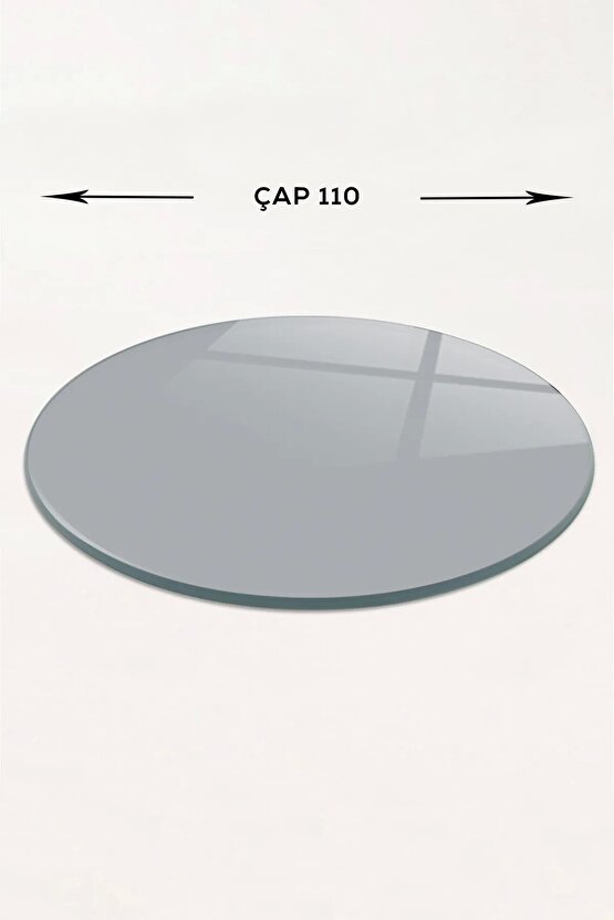 Masa Camı | Ekvator | Füme Cam | 90 Çap