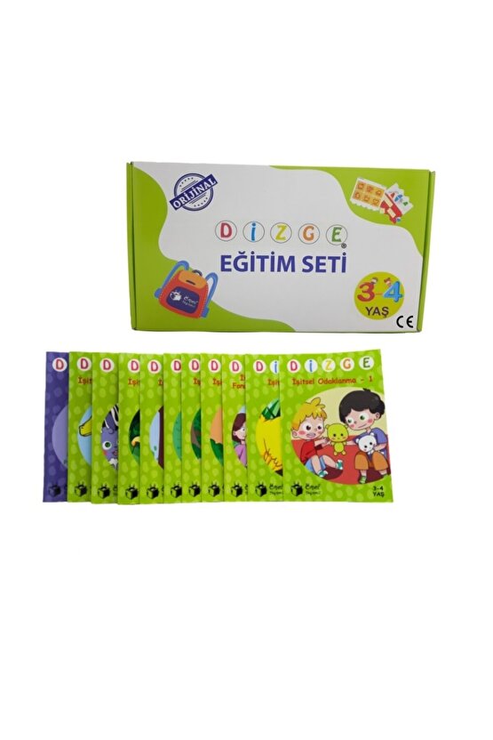 Dizge 3-4 Yaş İşitsel Zeka Geliştirme Kitapları ( Kontrol kutusu içermez)