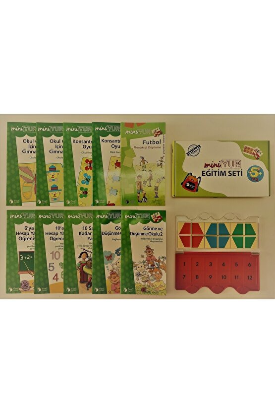 Miniyup 5+ Yaş Eğitim Seti (10 Kitapçık + 1 Miniyup Kontrol Kutusu)