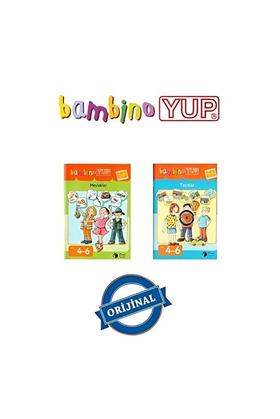 BambinoYUP 4-6 Meslekleri ve Taşıtları Öğreniyorum Kitapları (Kontrol Kutusu Dahil Değildir)