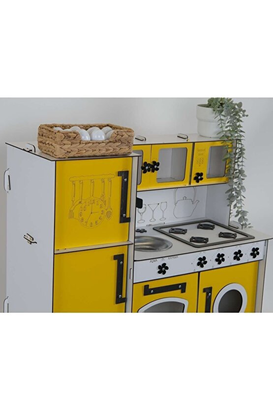 Ahşap Oyuncak Mutfak Buzdolaplı