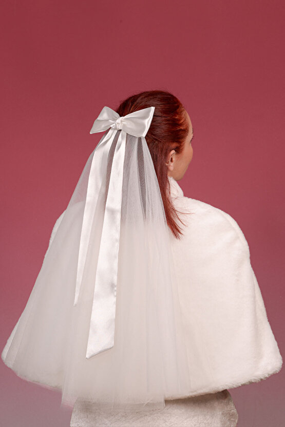 Fiyonk Gelin Duvak Gelip Kep Vualet Gelin Kep,nikah Şapkası Vualet