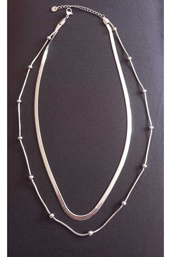 Çelik İkili   Kolye