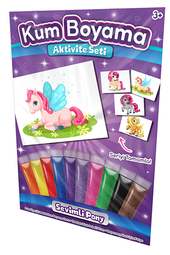 Pony Ella | Pony Kum Boyama Aktivite Seti Tekli Paket