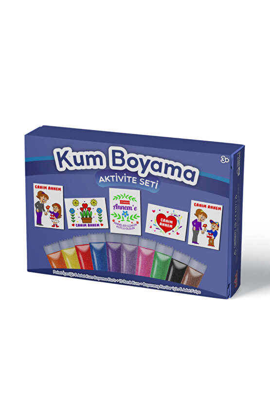Anneler Günü Özel | Kum Boyama Aktivite Seti 5li Kutulu Paket