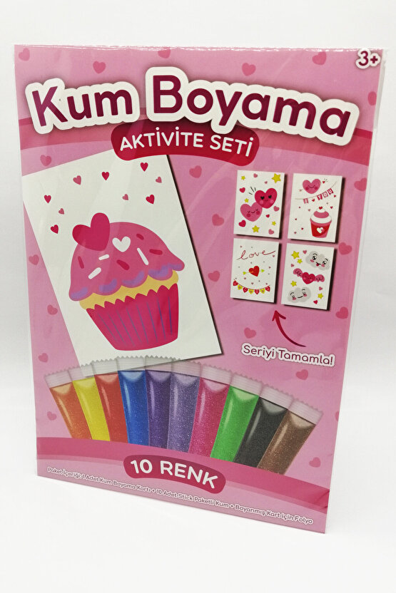 Cupcake | Kalpler Kum Boyama Aktivite Seti Tekli Paket