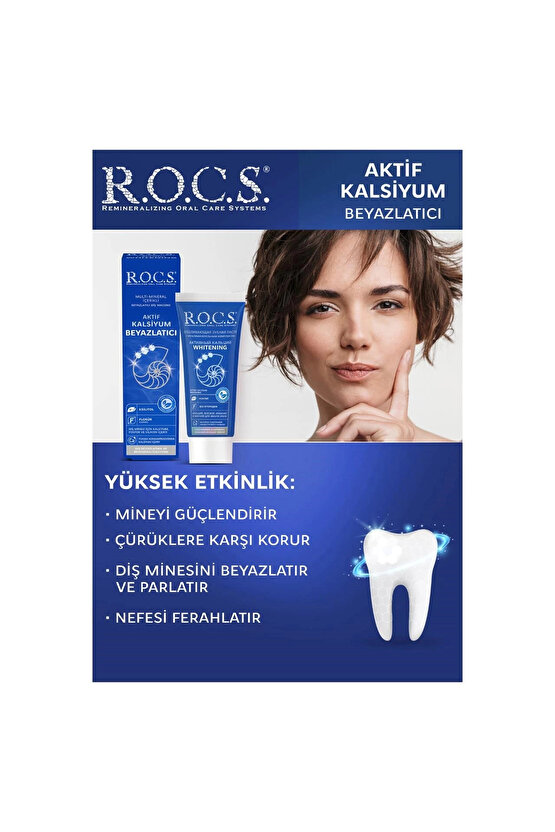 Aktif Kalsiyum Beyazlatıcı Diş Macunu – 94g
