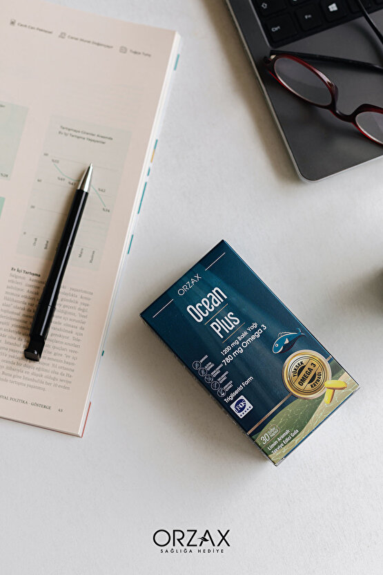 Orzax Plus 1200mg Omega 3 Saf Balık Yağı 30 Kapsül