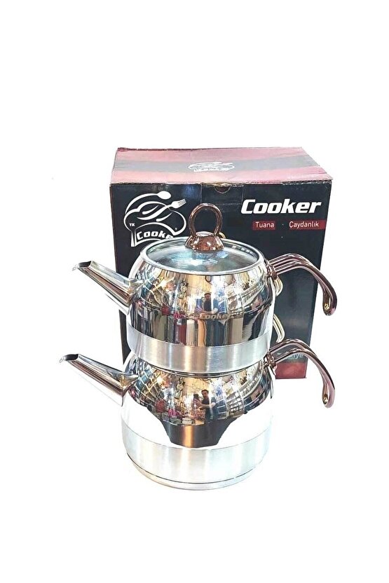 Tuana Çelik Çaydanlık Aile Boy Bakır