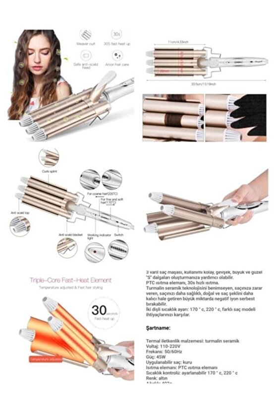 Dn 7309 Saç Şekillendirici Wag Maşası