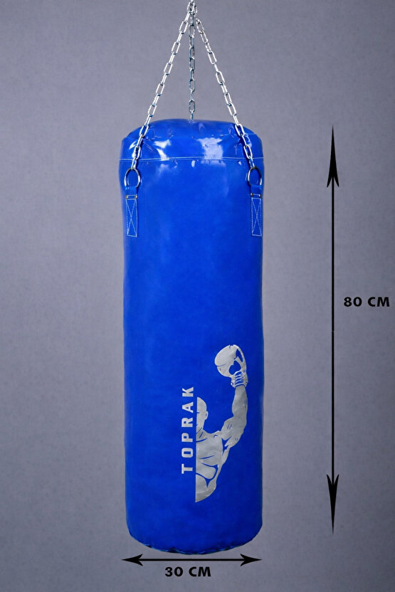 80x30 Cm Dolu Zincirli Boks Torbası (Karabina Hediyeli)