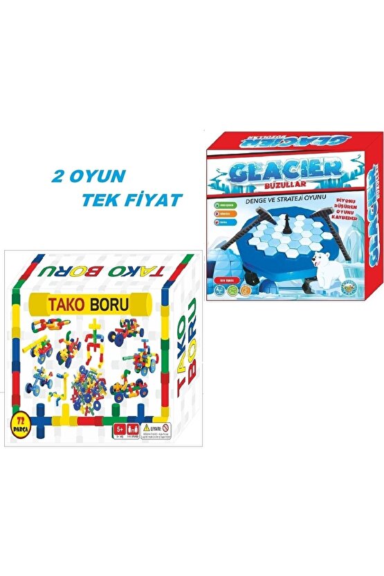 2in1-tekerlekli Boru Yapı Oyuncak Tako Boru Ve Buz Tuzağı Oyunu Buz Kırma Oyunu Iki Oyun Bir Arada