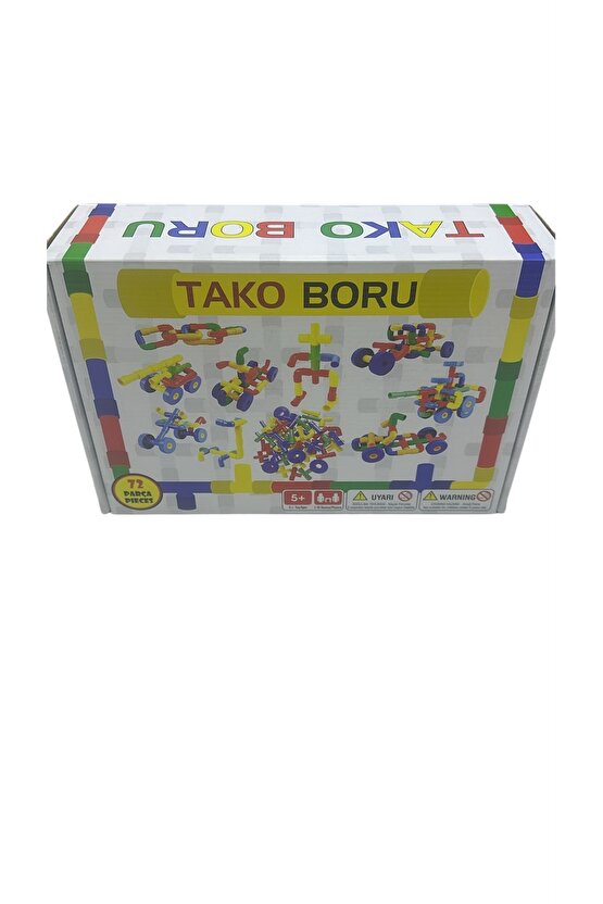 Tako Boru Yapı Oyuncak 72 Parça Tako Boru Eğitici Oyun