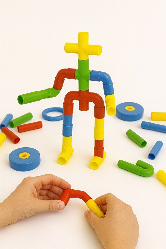 Tako Boru Yapı Oyunu – Eğitici Yaratıcılık Geliştirici Bağlantı Oyuncak