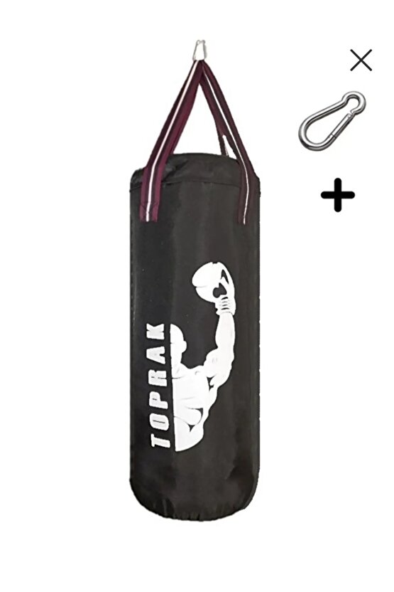 BOŞ 60x20 CM SİYAH BOŞ BOKS TORBASI KARABİNA HEDİYELİ