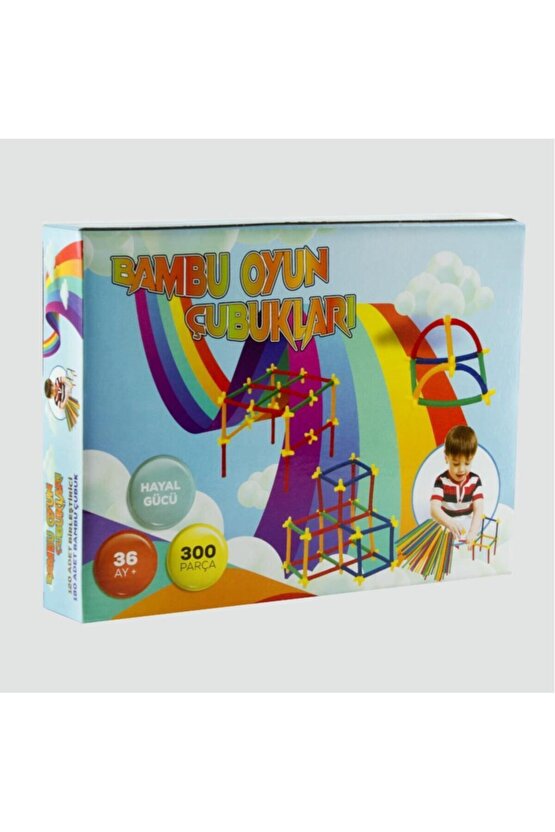Bambu Oyun Çubukları 300 Parça