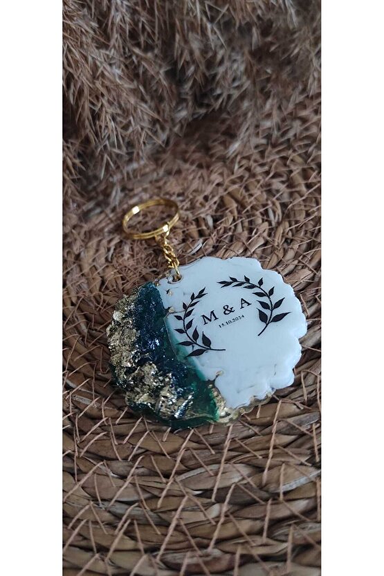 Epoksi Anahtarlık 10 Adet Söz Nişan Kına Nikah Mevlüt Doğum Günü Mezuniyet Özel Gün Hatıra Hediyelik