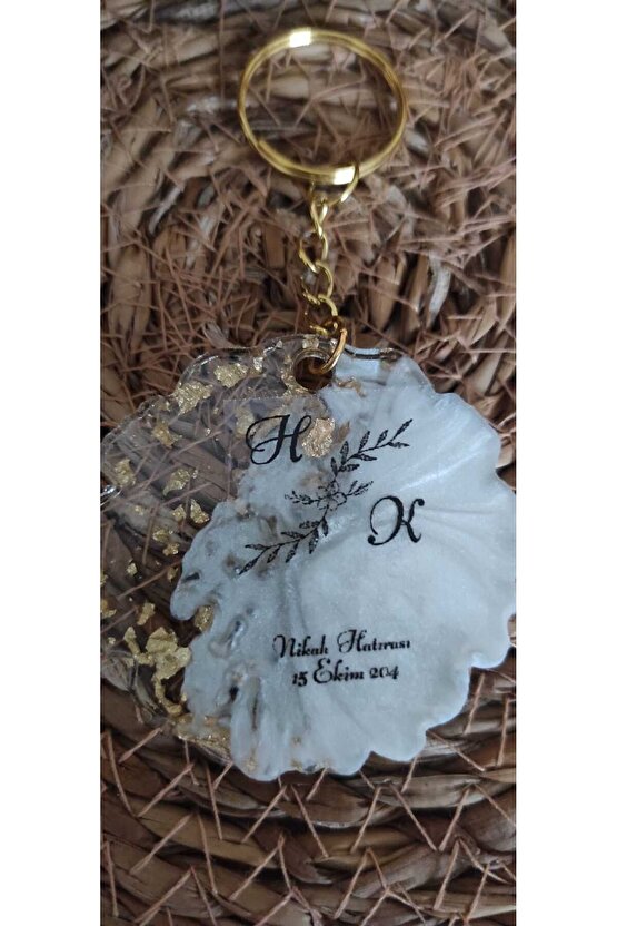 Epoksi Anahtarlık 15 Adet Söz Nişan Kına Nikah Mevlüt Doğum Günü Mezuniyet Özel Gün Hatıra Hediyelik