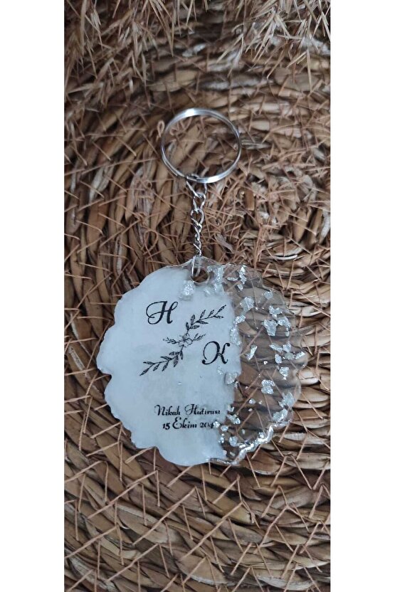 Epoksi Anahtarlık 15 Adet Söz Nişan Kına Nikah Mevlüt Doğum Günü Mezuniyet Özel Gün Hatıra Hediyelik