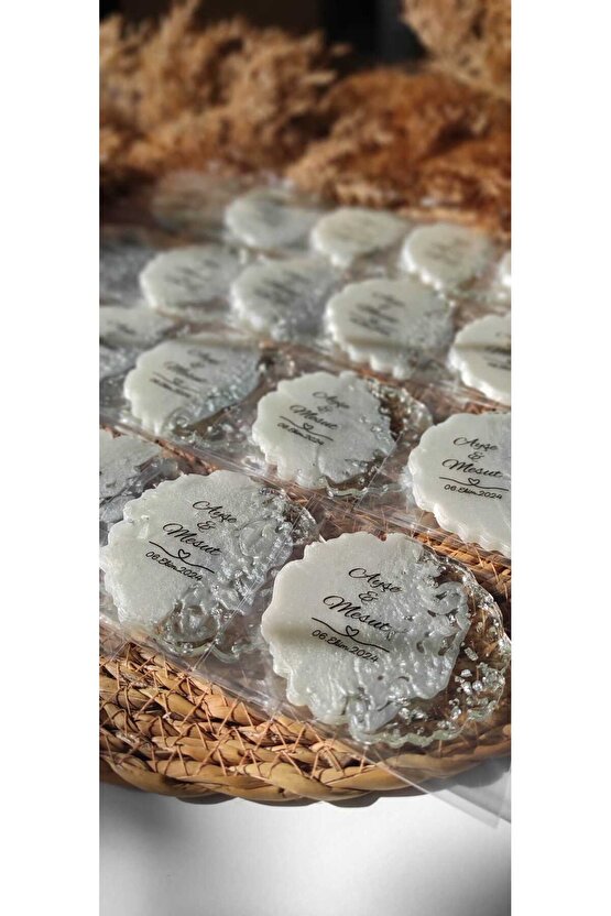 En Hayal Atölyem Epoksi Hediyelik Magnet-kişiye Özel Baskı-söz-nişan-nikah-kına-doğum Günü-20 Adet