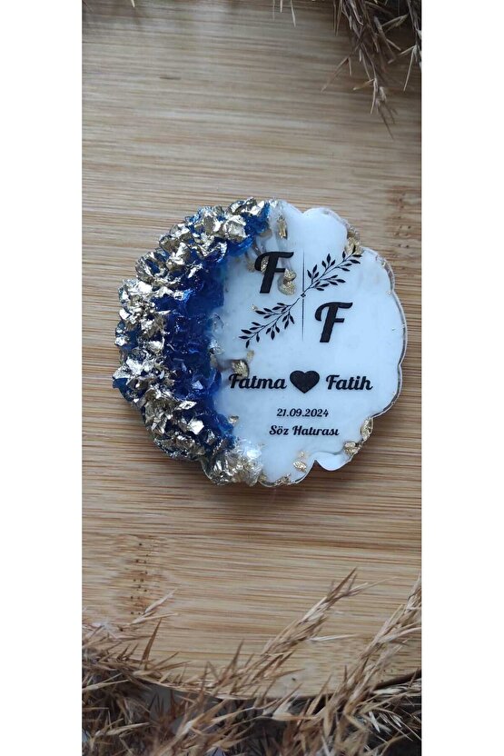 En Hayal Atölyem Epoksi Hediyelik Magnet 20 Adet Özel Tasarım Söz-nişan-nikah-kına-mevlüt-mezuniyet