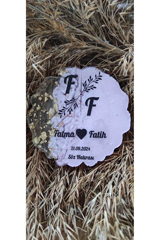 En Hayal Atölyem Epoksi Hediyelik Magnet 20 Adet Özel Tasarım Söz-nişan-nikah-kına-mevlüt-mezuniyet