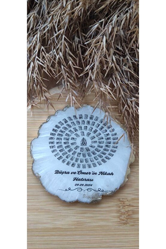En Hayal Atölyem Epoksi Magnet 20li Özel Tasarım Esmaül Hüsna Söz-nişan-nikah-kına-mevlüt