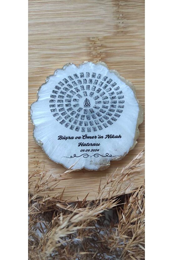 En Hayal Atölyem Epoksi Magnet 20li Özel Tasarım Esmaül Hüsna Söz-nişan-nikah-kına-mevlüt