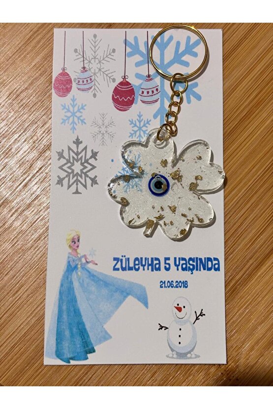 Epoksi Hediyelik Anahtarlık 15 Adet doğum Günü Hatırasıözel Tasarım Kart