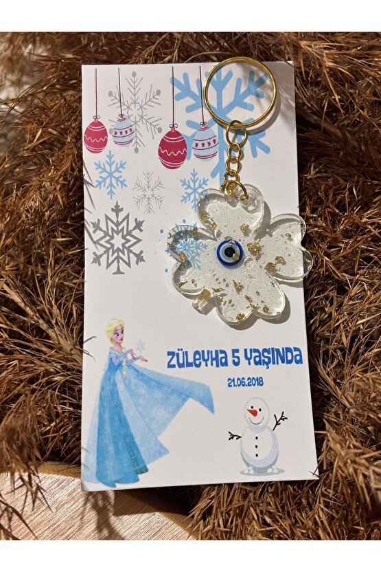 Epoksi Hediyelik Anahtarlık 15 Adet doğum Günü Hatırasıözel Tasarım Kart