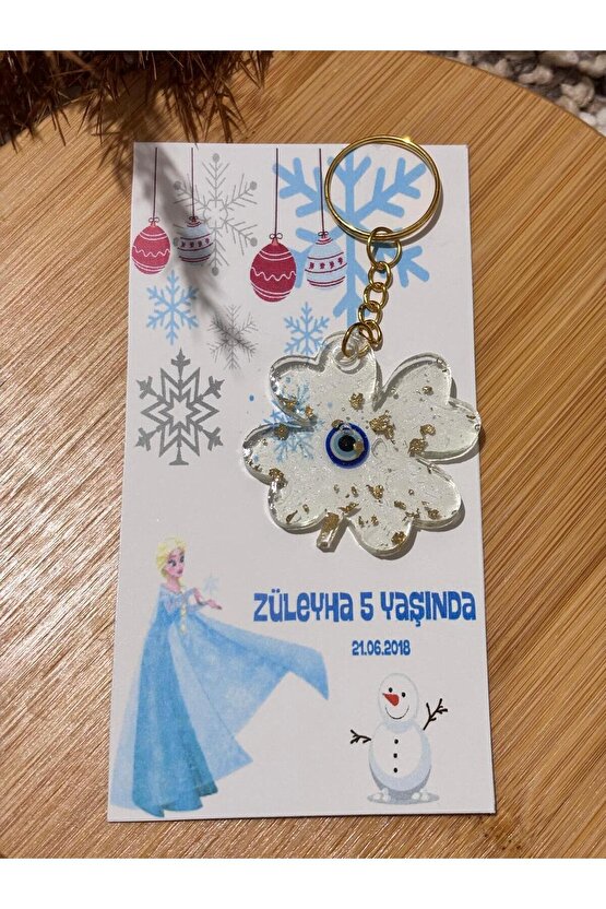 Epoksi Hediyelik Anahtarlık 15 Adet doğum Günü Hatırasıözel Tasarım Kart