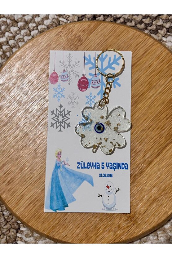 Epoksi Hediyelik Anahtarlık 15 Adet doğum Günü Hatırasıözel Tasarım Kart