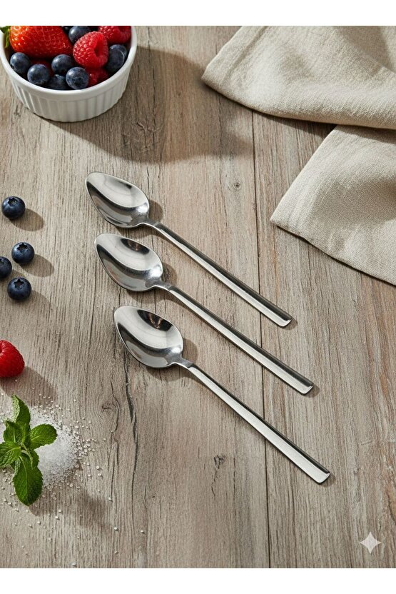 Kutulu 30 Parça 6 Kişilik Çatal Kaşık Takımı Düz Model