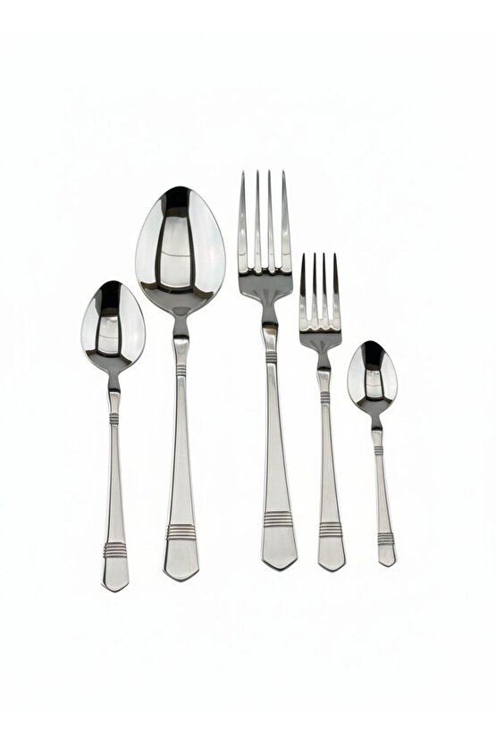 Premium 30 Parça Paslanmaz Çelik Çatal Kaşık Takımı 1810 304