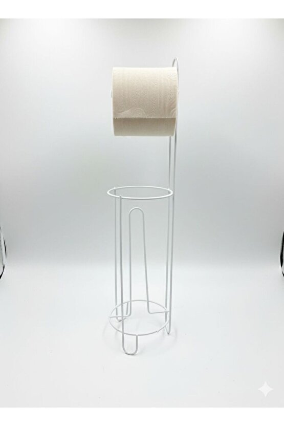 Tuvalet Kağıtlığı Wc Kağıtlık Yedekli Metal Tuvalet Kağıdı Standı Tutacağı Askısı