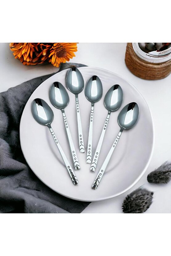 6lı Damla Yemek Kaşığı