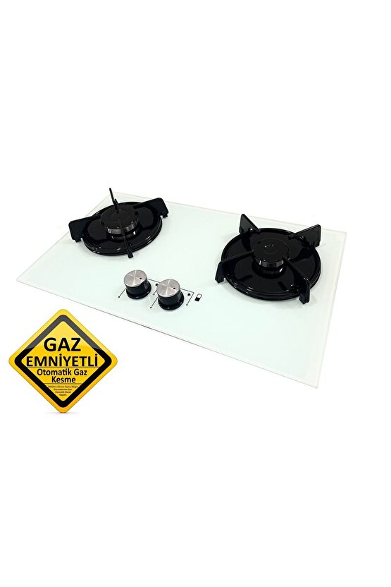 Geniş Iki Gözlü Gaz Emniyetli Ergonomik Ocak U3050b