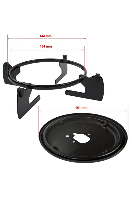 Arçelik Beko Tüm Ocaklara Uyum Cam Ankastre Set Üstü Ocak Izgarası-aygaz Demiri Emaye Parlak