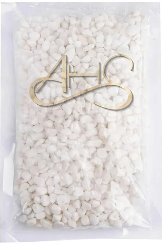 Beyaz Dolomit Taş 2 Kg 1,5-2,5 Cm Dere Çakıl Taşı Bahçe Süs Taşı Saksı Teraryum Taşı