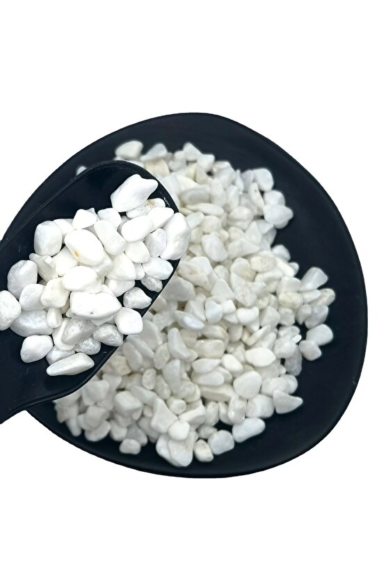 Beyaz Dolomit Taş 1 Kg 1-2 Cm Bahçe Saksı Mobilya Süs Taşı Akvaryum ,Teraryum Taşı