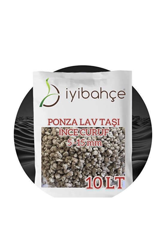 Pomza Volkanik Tüf 10 LT Açık Renk 5-15 mm Boy