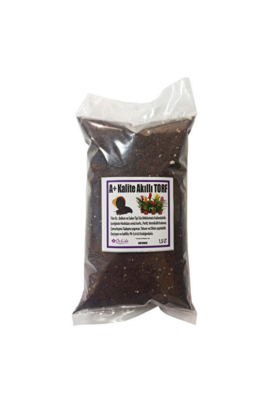 A+ Kalite Süs Bitkileri için Akıllı Torf (1,5 Litre)