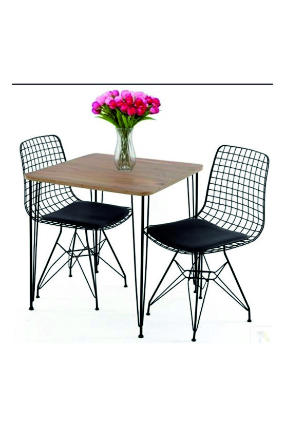 Metal Ayaklı 60x70cm(TEK MASA)Balkon Masası- Çalışma Masası -kafe ATLANTİK ÇAM 60X70