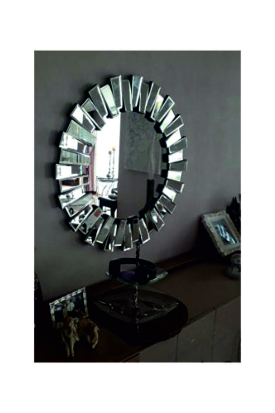 Dekoratif Meridyen Duvar Konsol Aynası Çap 80