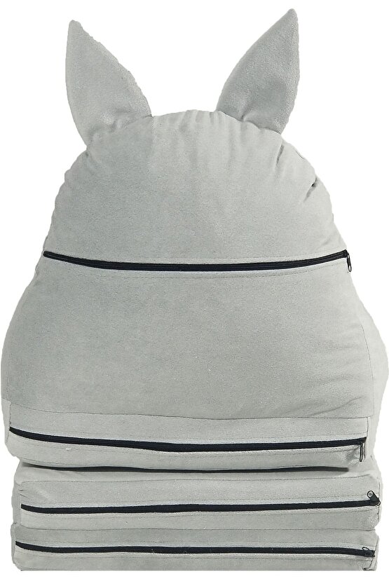 Katlanabilir Bebek-çocuk Koltuğu Taytüyü Portatif Yatak Puf Pembe-gri-sarı