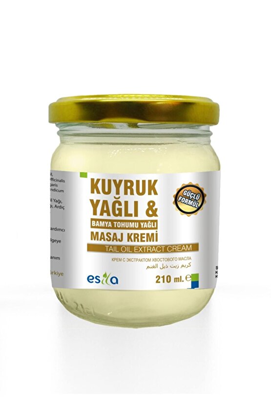 Esila Kuyruk Yağlı Bamya Tohumlu Masaj Kremi 210 ml