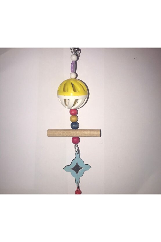 Papağan Muhabbet Kuşu Aynalı Zilli Oyuncak