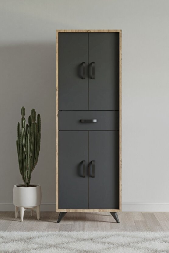 Eva Çok Amaçlı Dolap Atlantik Çam-antrasit