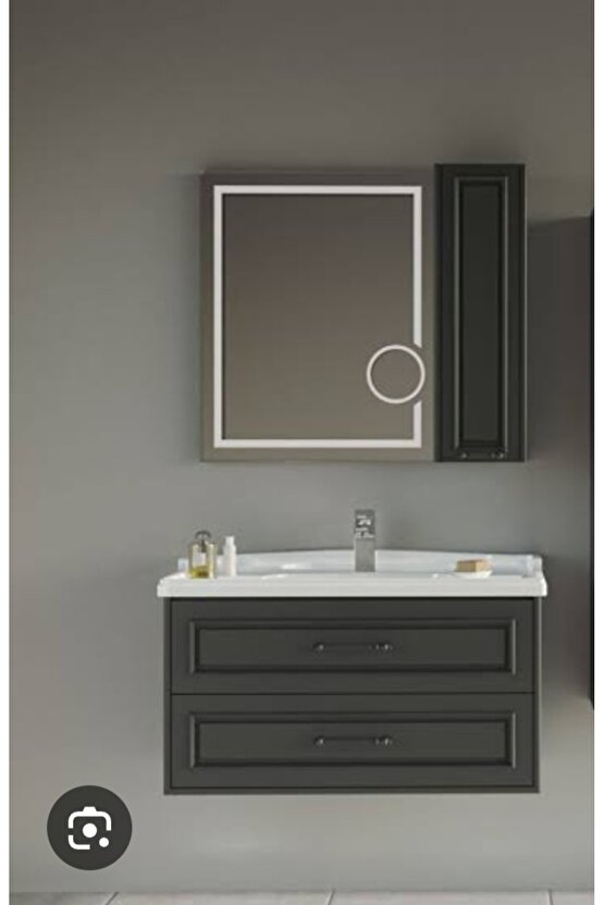 Ariana Antrasit 80 cm Banyo Dolabı