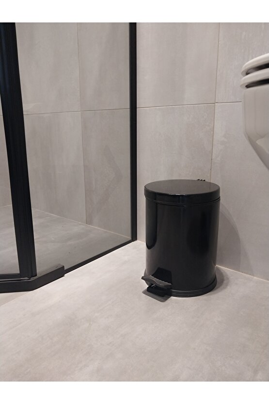 BELİNZA ÇÖP KOVASI PEDALLI SİYAH 5 LT